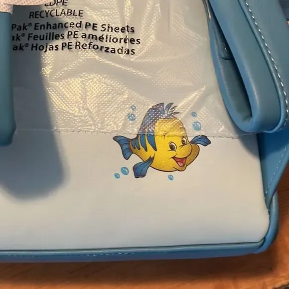 Loungefly Blue and Multicolor Little Mermaid Backpack - Picture 5 of 7